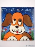 Mattonelle ceramica attenti al cane c3
